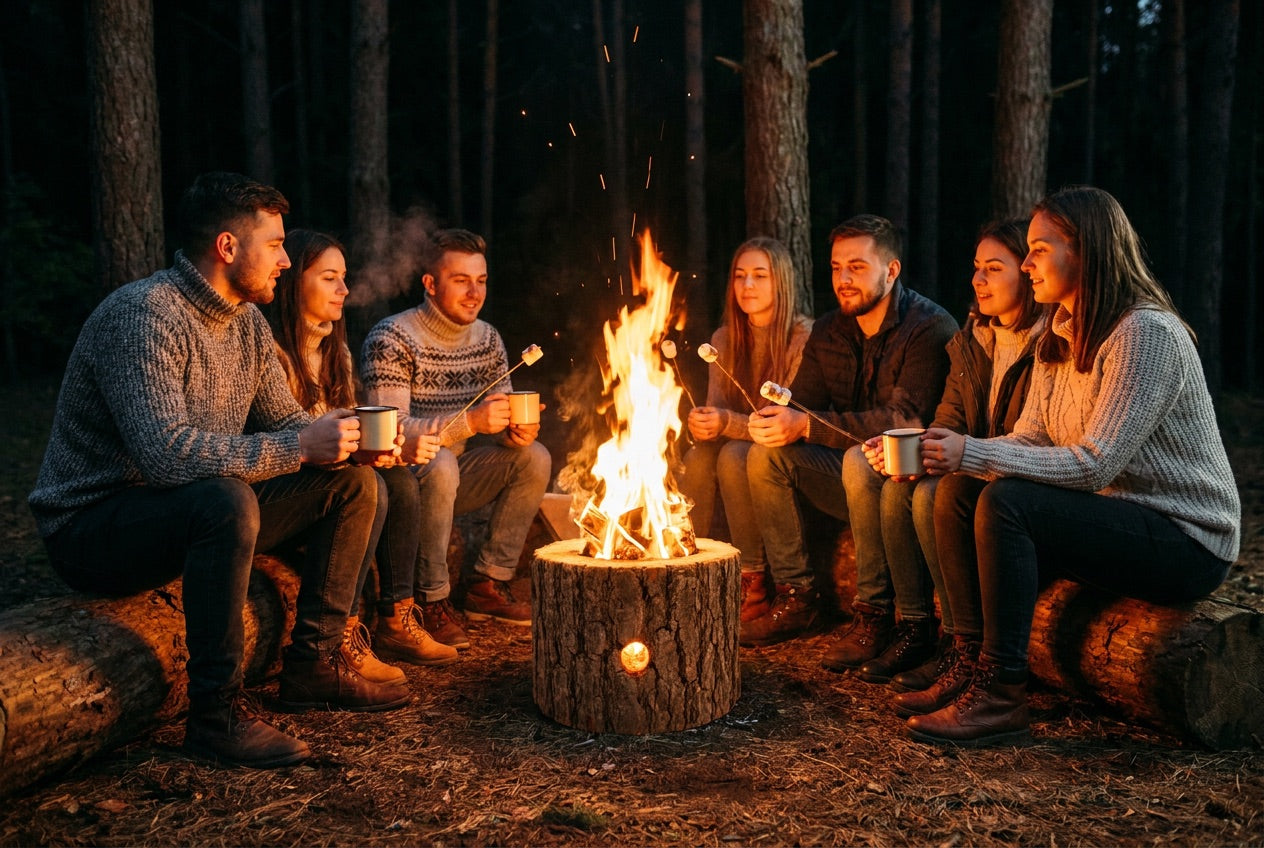 Die besten Gespräche passieren am Feuer.
